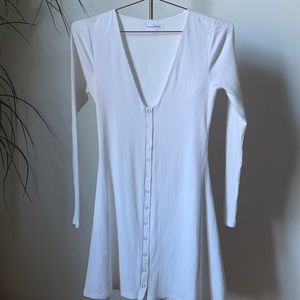 White mini dress by Privacy Please. Size M